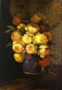 Peonías en un florero 1864