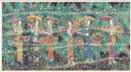 Beautiful Ladies & Kuda - Lukisan Cina Beautiful Ladies & Kuda - Lukisan Cina