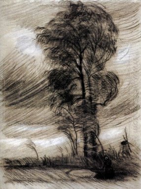 Paysage Dans Stormy Weather 1885