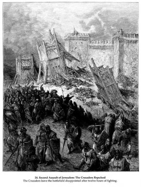 Zweite Sturm Jerusalems durch die Kreuzfahrer 1877 Angewidert