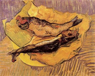 Bloaters On A Piece Of Yellow Paper 1889