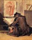 Giovane Disegnatore copia di uno studio dell'Accademia