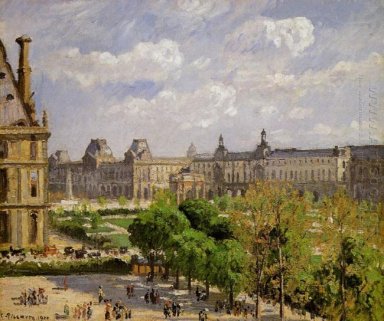 площадь Карусель сада Тюильри 1900