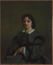 Mujer con los guantes 1858