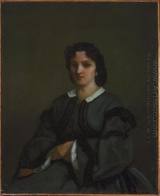 Frau mit Handschuhen 1858