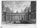 Prospect Of A Royal Courtyard With A Loggia In The Middle