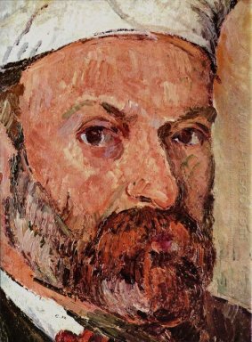 Självporträtt med vit turbanbärande Detail 1882