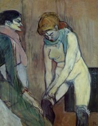 Woman Pulling Up Her Stockings 1894 Woman Pulling Up Her Stockings 1894