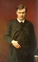 Porträt des Komponisten Alexander Glasunow 1887