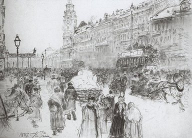 Невский проспект 1887
