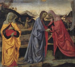 A visitação Com St Anne e St John Stigmata de St Franc