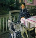 Portrait Of Yulia Yevstafievna Kustodieva The Artist S Wife 1903