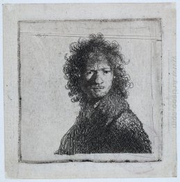 Auto-Retrato de sobrancelhas franzidas 1630