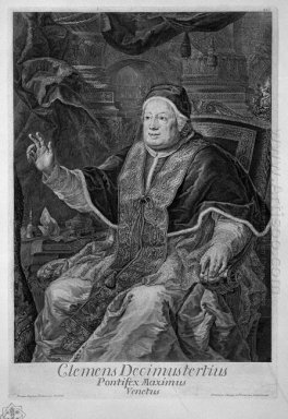 Porträt von Papst Clemens XIII Clemens Decimustertius Venetus Po