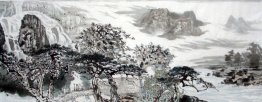 Montanha e água - pintura chinesa