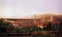 Utsikt över Florens från San Miniato 1837