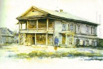 House Of Surikov familj i Krasnoyarsk 1890