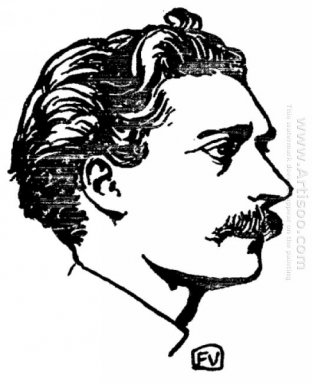 Retrato do escritor francês Victor Barrucand 1900