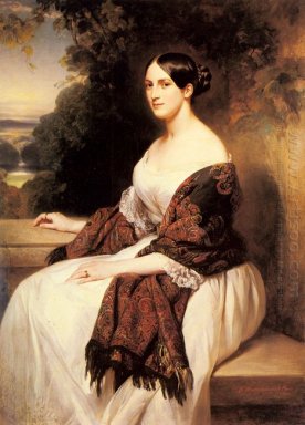 Portrait Of Madame Ackerman The Wife Of The Chief Finance Minist