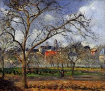 en Huerta en Pontoise en invierno 1877
