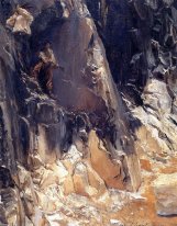 Marmorsteinbrüche in Carrara 1913