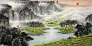 Montanhas e água - pintura chinesa
