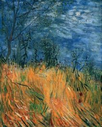 Tepi Of A Wheatfield Dengan Poppies 1887