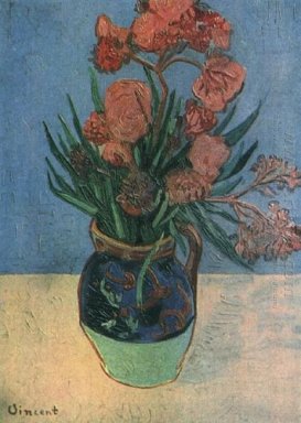 Still Life Vas Dengan Oleanders 1888