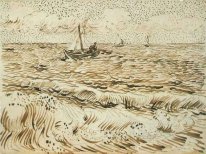 Een Vissersboot Op Zee 1888