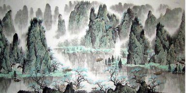 Lake - Chinesische Malerei