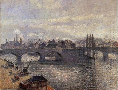 die pont corneille Rouen Morgen Effekt 1896