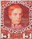 Diseño para el sello Aniversario Con emperador austriaco Francis
