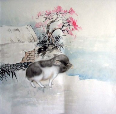 Pig - Chinese Painting