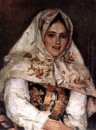 Siberian retrato da beleza da E Um Rachkovsky 1891