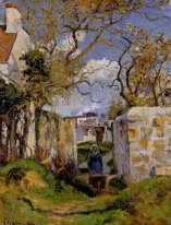 paysan poussant une brouette maison rondest pontoise 1874
