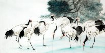 Crane - pintura china