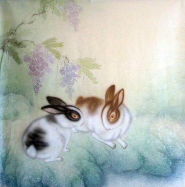 Rabbit - pittura cinese