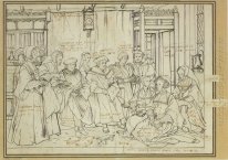 Studi Untuk Portrait Keluarga Of Thomas More