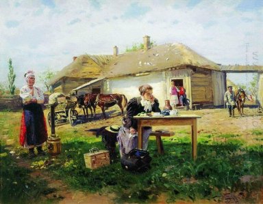 Arrival Of A School Mistress In The Countryside 1897