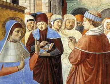 Com cenas de St Ambrose Detalhe 1465