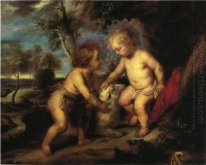 El Niño Jesús y el Niño San Juan después de Rubens