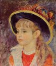 Jong meisje In Een Blauwe Hoed 1881