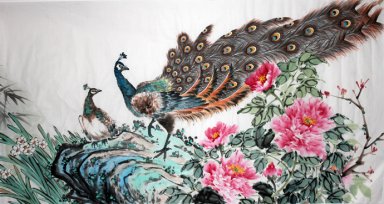 Peacock - kinesisk målning