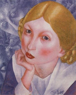 Retrato de Ria Retrato de Um Kholopova 1915