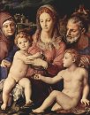 Heilige Familie met St. -Anne en de baby Sint Jan de Doper