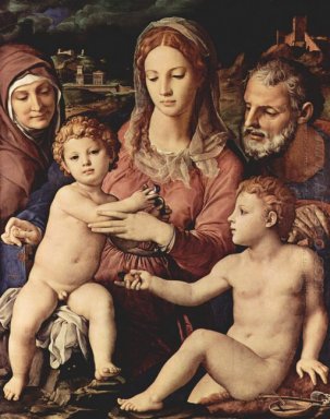 Sacra Famiglia con Sant\'Anna e il bambino San Giovanni Battista