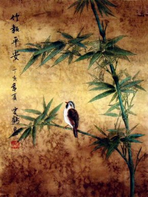 Bamboe-Eeported veiligheid - Chinees schilderij
