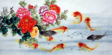 Fish - pittura cinese