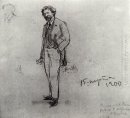 Retrato de Ilya Repin 1900