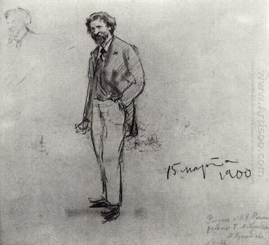 Portrait d\'Ilya Repin 1900